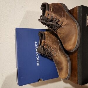 Rockport Storm Surge Plain Toe Boots Size 8.5 Wide